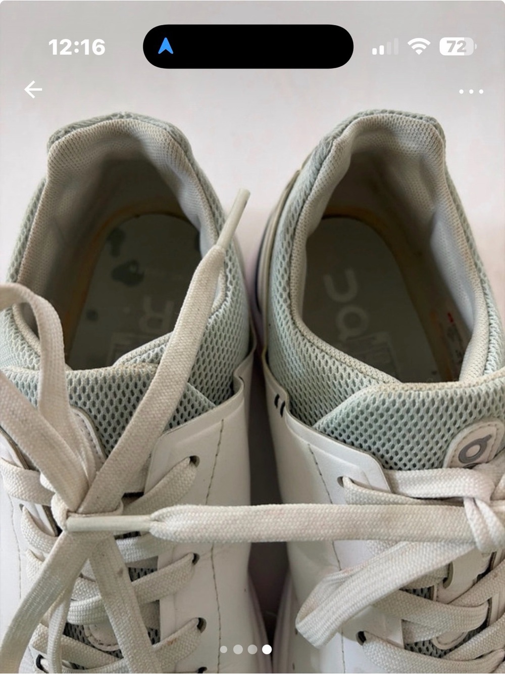 On Running White and Light Gray Women's Athletic Sneakers